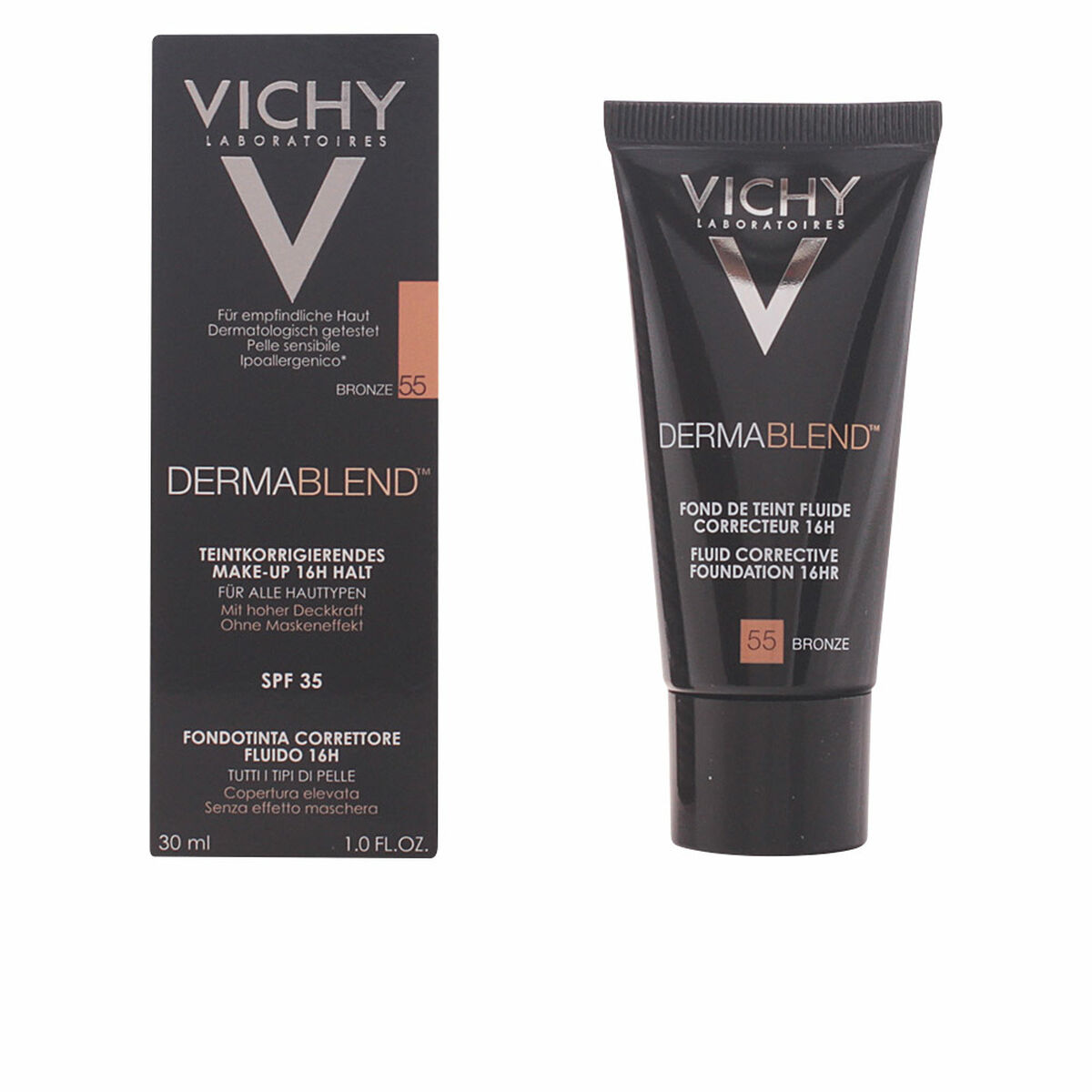 Fluid Foundation Make-up Dermablend Vichy Spf 35 30 ml